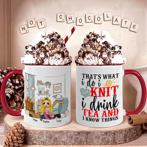 Personalized Gifts For Knitting Girl Coffee Mug 03xqdc030824hh - Coffee Mug - GoDuckee