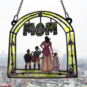 Personalized Gifts For Mom Window Hanging Suncatcher Ornament 03ohpu150225hg - Ornament - GoDuckee