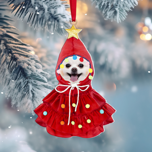 Personalized Gifts For Dog Moms Dog Dads 03HUMH290824 Funny Christmas Custom Photo Dog - Ornament - GoDuckee