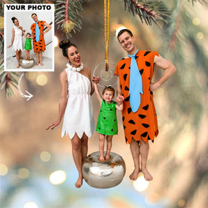 Custom Photo Gifts For Family, Upload Family Cosplay Photo Christmas Ornament 34pgvp140924 - Ornament - GoDuckee