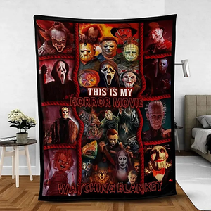 Halloween Gifts For Horror Movie Fans Blanket 01acxx280824 - Blanket - GoDuckee