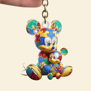Personalized Gifts For Autism Mom Keychain Mother's Day Autism Awareness 06TGTN090425 - Keychains - GoDuckee