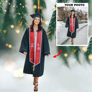 Custom Photo Gifts For Graduate, Upload Graduation Photo Christmas Ornament 61pgxx290824 - Ornament - GoDuckee