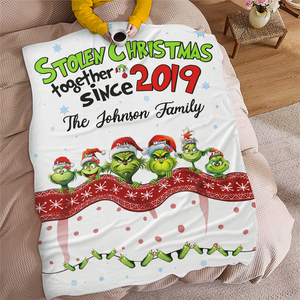 Personalized Christmas Gifts For Family Blanket 03ohpu131124 Stolen Christmas Together - Blanket - GoDuckee