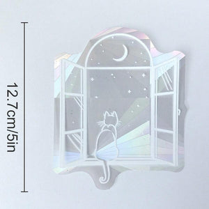 Sun Catcher Rainbow Glass Sticker Sun Catcher Window Decal Decoration 10ACXX220824 - - GoDuckee
