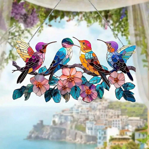 Gifts For Bird Lovers Hummingbird Suncatcher Ornament 07acxx280824 - Ornament - GoDuckee