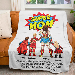 Power Mom Blanket 08HUDT030523TM Personalized Family Blanket - Blanket - GoDuckee