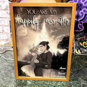 Personalized Gifts For Couples Light Picture Frame You Are My Happily 03HTPO201223DA - Poster & Canvas - GoDuckee
