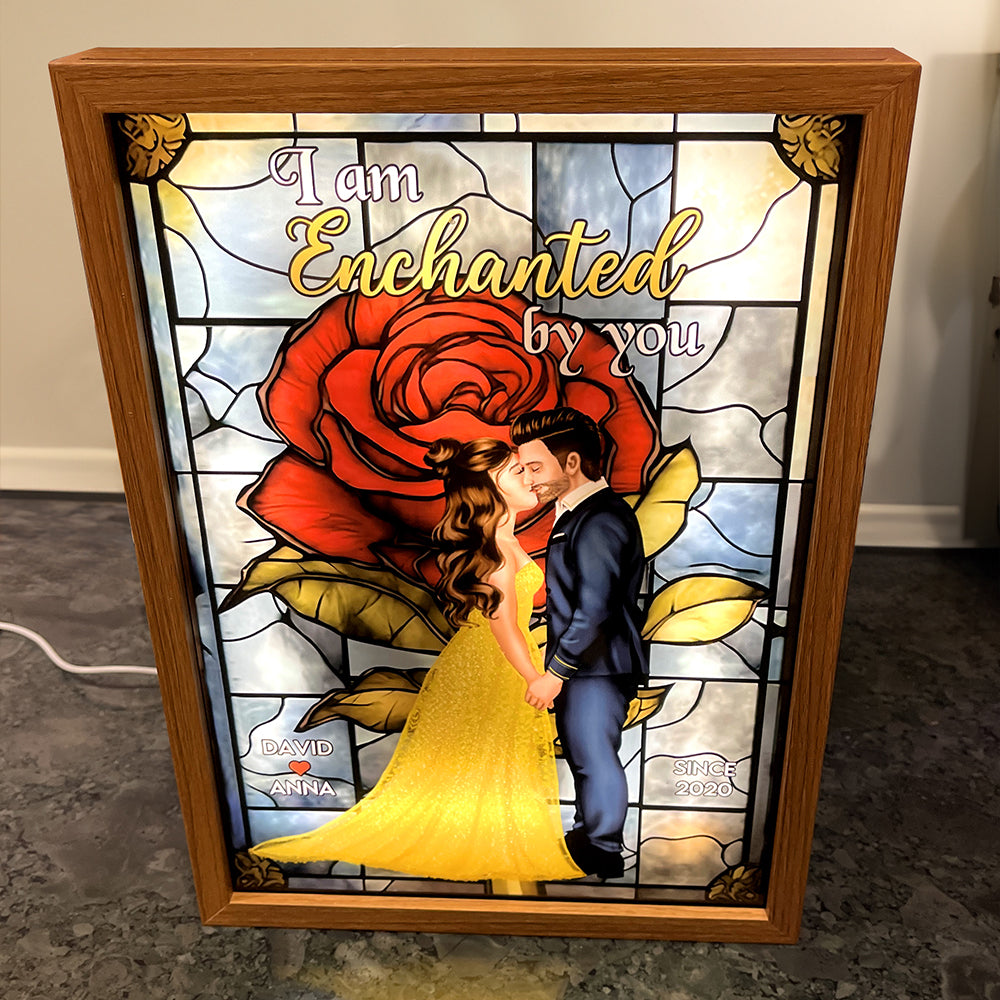 Personalized Gifts For Couple Light Picture Frame I'm Enchanted By You 02HTPU181223PA - Poster & Canvas - GoDuckee