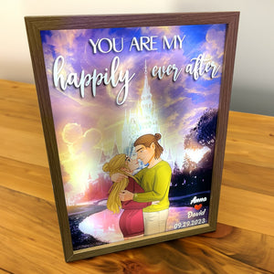 Personalized Gifts For Couples Light Picture Frame You Are My Happily 03HTPO201223DA - Poster & Canvas - GoDuckee