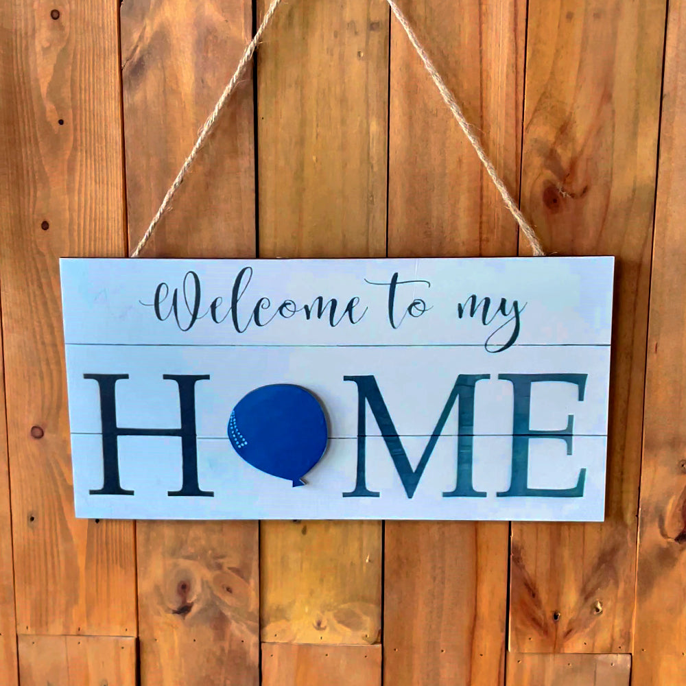 Seasonal Door Hanger - Welcome To My Home - Welcome Wooden Sign 01cr-110823 - Wood Sign - GoDuckee
