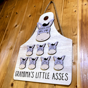 Personalized Gifts For Grandma Wood Sign Grandma's Little Asses 031qhtn150324 - Wood Signs - GoDuckee