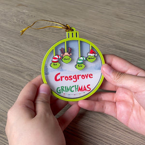 Christmas Family Greenmas Personalized 2 Layer Mixed Ornament 02aclh120922-tt - Ornament - GoDuckee