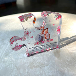 Custom Photo Gifts For Mom Plaque A Mother's Love And Tenderness Is The Greatest Of Them All - Shaped Plaques - GoDuckee
