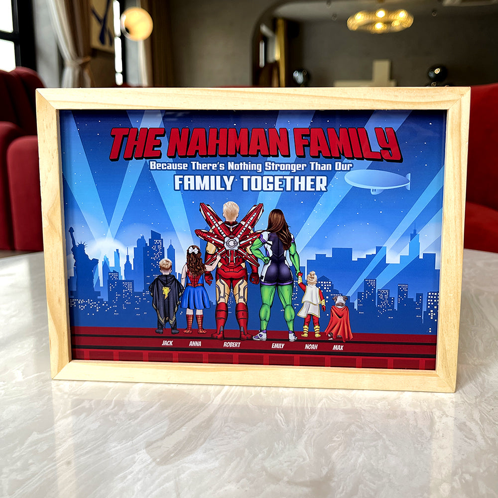 Personalized Gifts For Family Light Frame Because There's Nothing Stronger Than Our 03OHTI290224PA - Canvas Print - GoDuckee