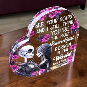 Personalized Gifts For Couple Plaque You're The Most Beautiful Person 02kaqn141223 - Shaped Plaques - GoDuckee