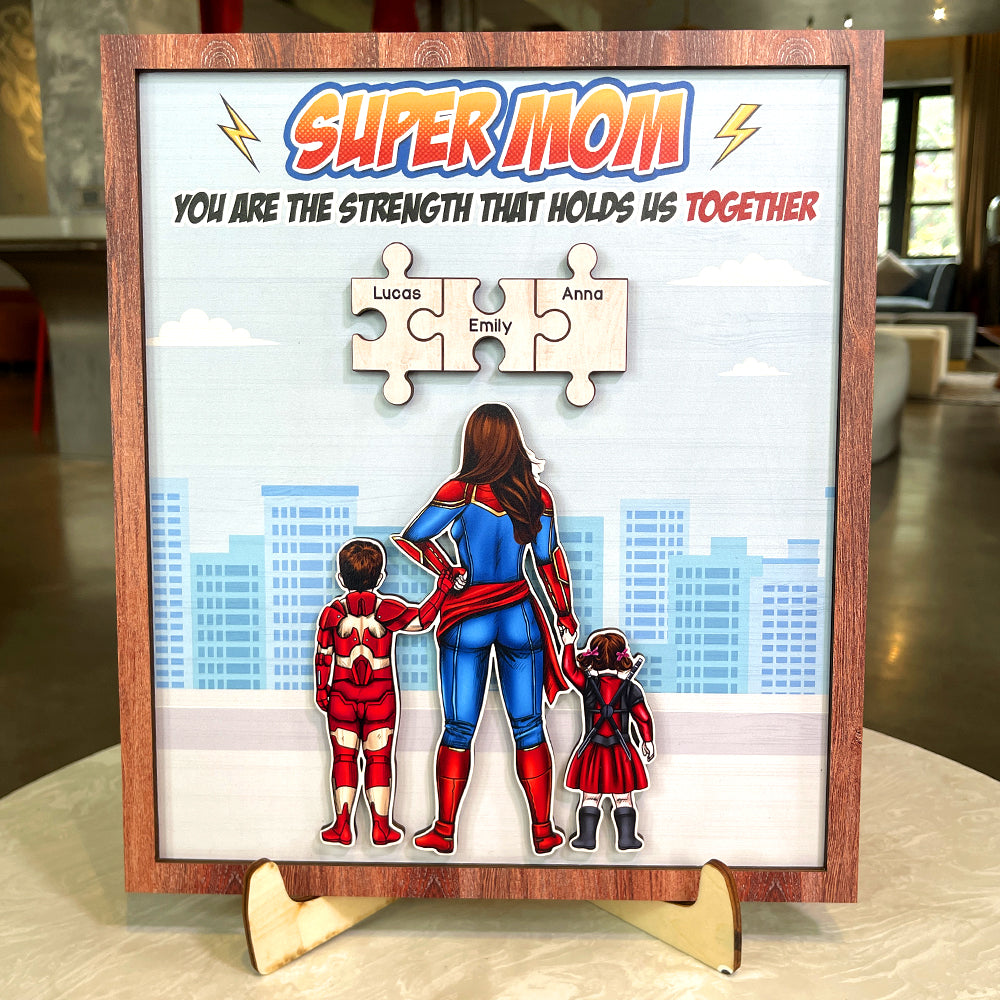 Personalized Gifts For Mom Wood Sign You Are Strength That Hold Us Together 02HTTI270224PA - Wood Signs - GoDuckee