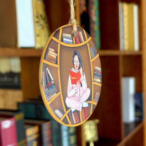 Girl Book Lovers, Personalized Ornament, Gifts For Book Lover - Ornament - GoDuckee