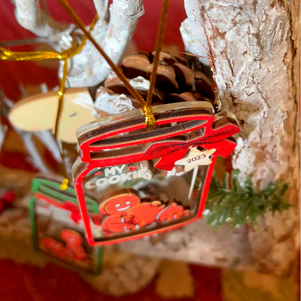 Taste My Cookie, Couple Gift, Personalized Ornament, Gingerbread Funny Couple Ornament, Christmas Gift - Ornament - GoDuckee