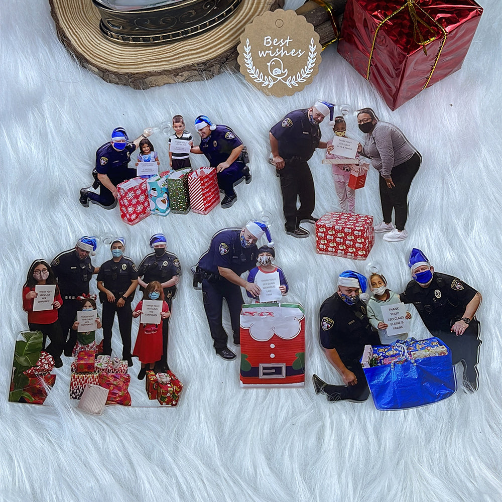 Custom Photo Gifts for Police Ornament 179acvp140924 - Ornament - GoDuckee