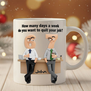 Office Humor Coffee Mug Personalized Gifts For Coworker 02TODT181125 - Coffee Mug - GoDuckee