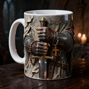 Faithful Templar Knight Coffee Mug, Personalized Gifts For Christians 05qhlu280126 - Coffee Mug - GoDuckee