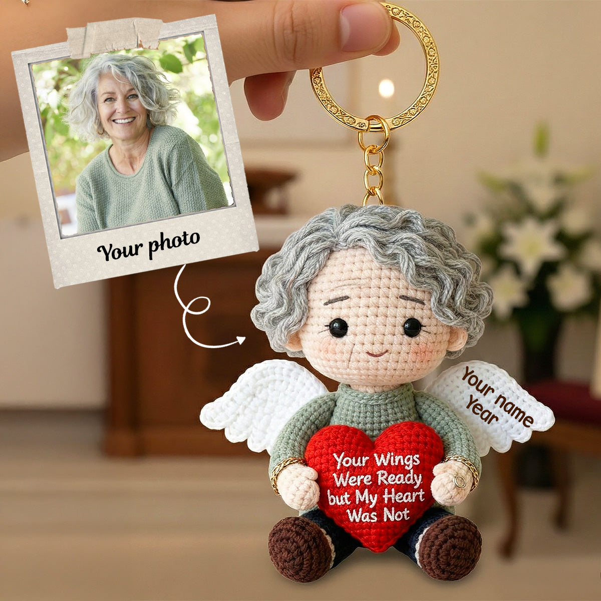 Memorial Custom Photo Keychain - Personalized Gifts 05tgmg280126-Homacus