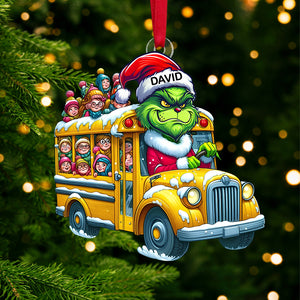 Personalized Gift For Bus Driver Ornament, Green Monster 01qhtn091124 - Ornament - GoDuckee