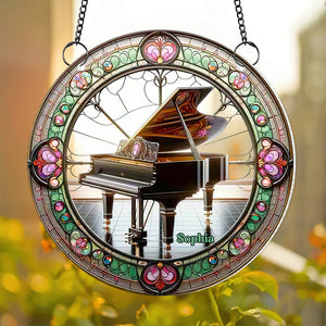 Personalized Gifts For Music Lovers, Piano Suncatcher Ornament 01ACDT040924 - Ornament - GoDuckee