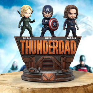 Thunder Daddy Acrylic Plaque Personalized Gifts For Dad 01QHDT080525 - Shaped Plaques - GoDuckee
