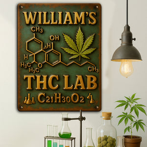 Botanical Chemistry Lab Metal Sign - Personalized Gifts For Weed Lovers 04TOLU050625 - Metal Signs - GoDuckee