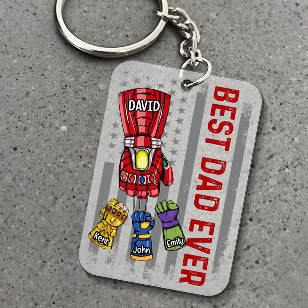 Best Dad 03qhqn230523ha Personalized Keychain - Keychains - GoDuckee