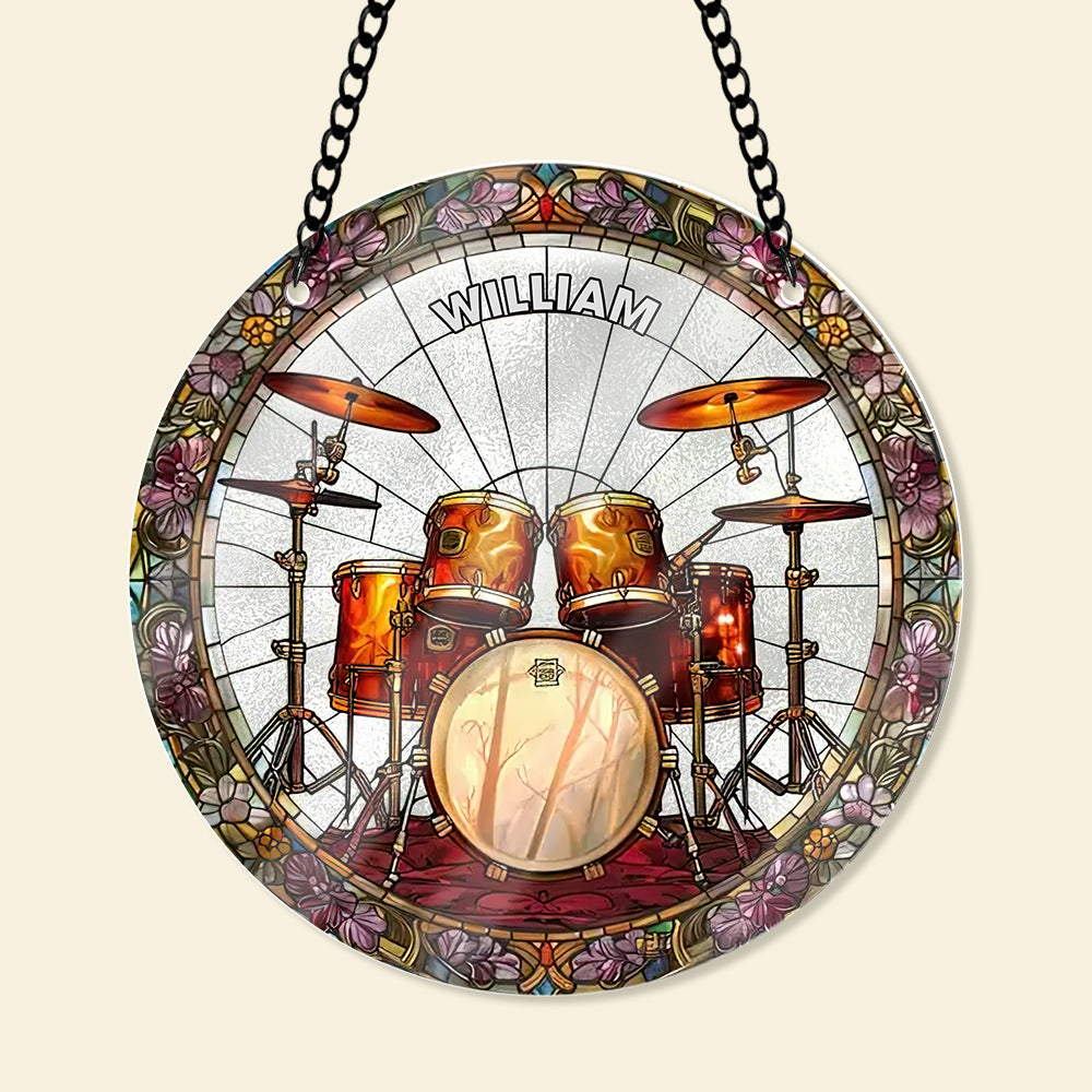 Personalized Gifts For Drummer Suncatcher Ornament 46ACQN240824 - Ornament - GoDuckee