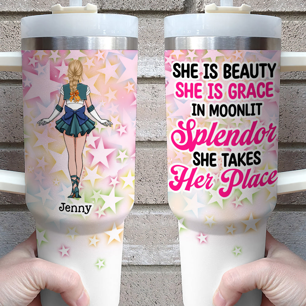 Personalized Gifts For Manga Lover Tumbler She Is Beauty She Is Grace 04totn020324hh - Tumbler Cups - GoDuckee