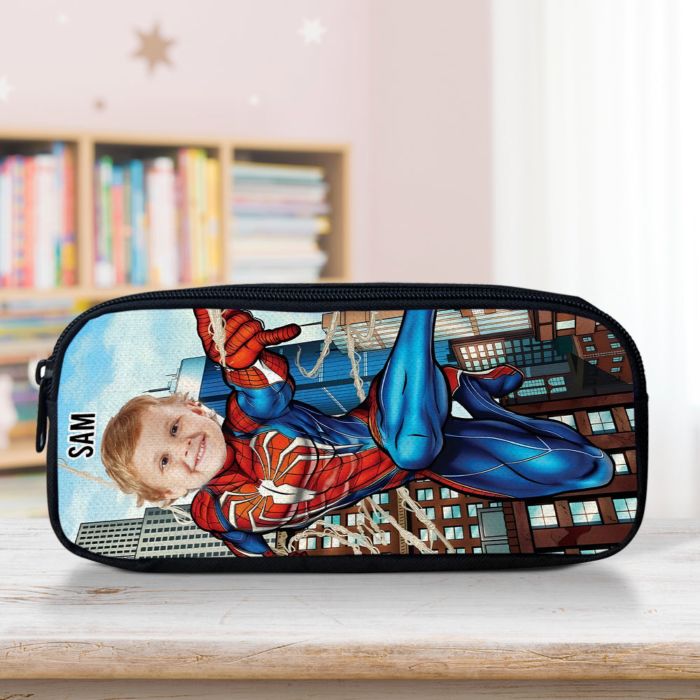 Personalized Gifts For Kid Pencil Case Custom Photo Face Funny 02XQMH150724 - Pencil Case - GoDuckee