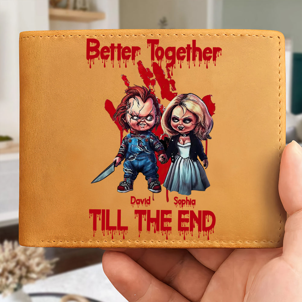 Personalized Gifts For Couple PU Leather Wallet 03OHDT290524 - PU Leather Wallet - GoDuckee