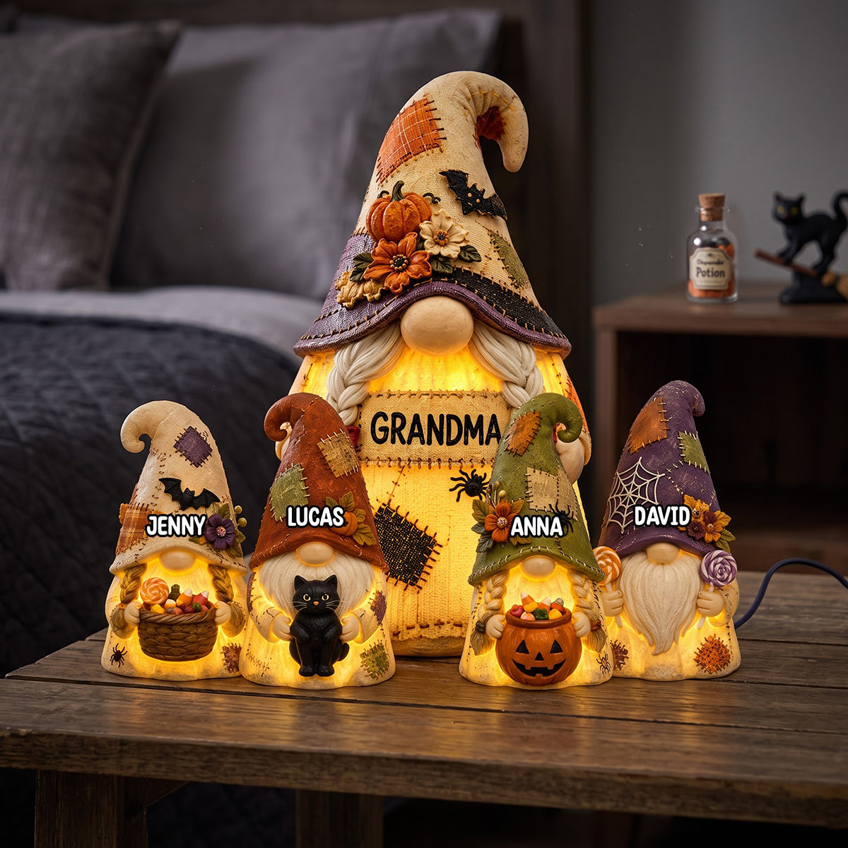 Gnome Grandma Acrylic Light Box - Personalized Halloween Gifts 03natn110826 - Light Box - GoDuckee