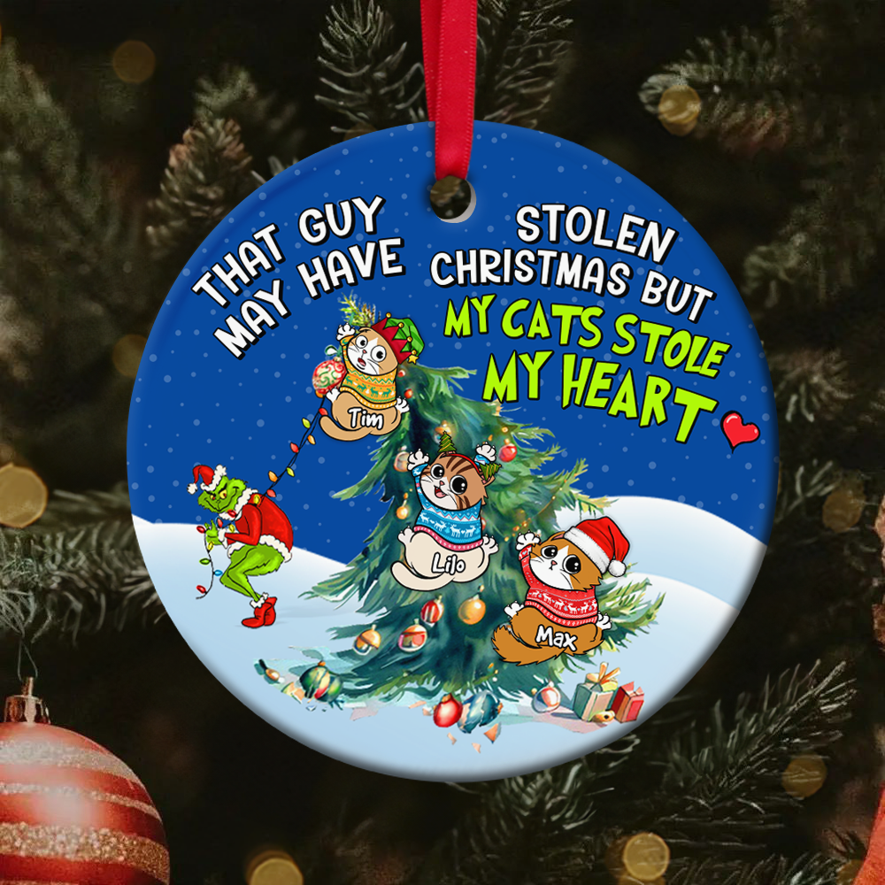 Personalized Gifts For Cat Lover Christmas Ornament 03acpu211024 - Ornament - GoDuckee