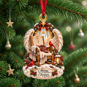 Angel Wings Memorial Ornament - Personalized Gifts For Remember Christmas Ornament 09TODH191026