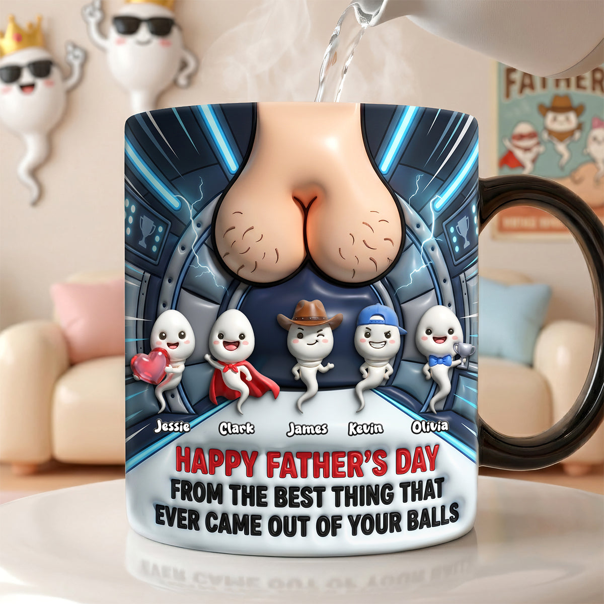 Funny Sperm Magic Coffee Mug - Personalized Gifts For Dad 01nata090526 - Coffee Mug - GoDuckee