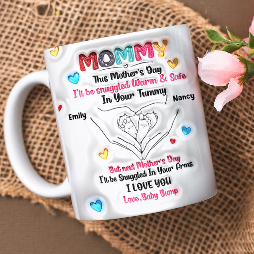 Personalized Gifts For Mom Coffee Mug Love Baby Bump - Coffee Mugs - GoDuckee