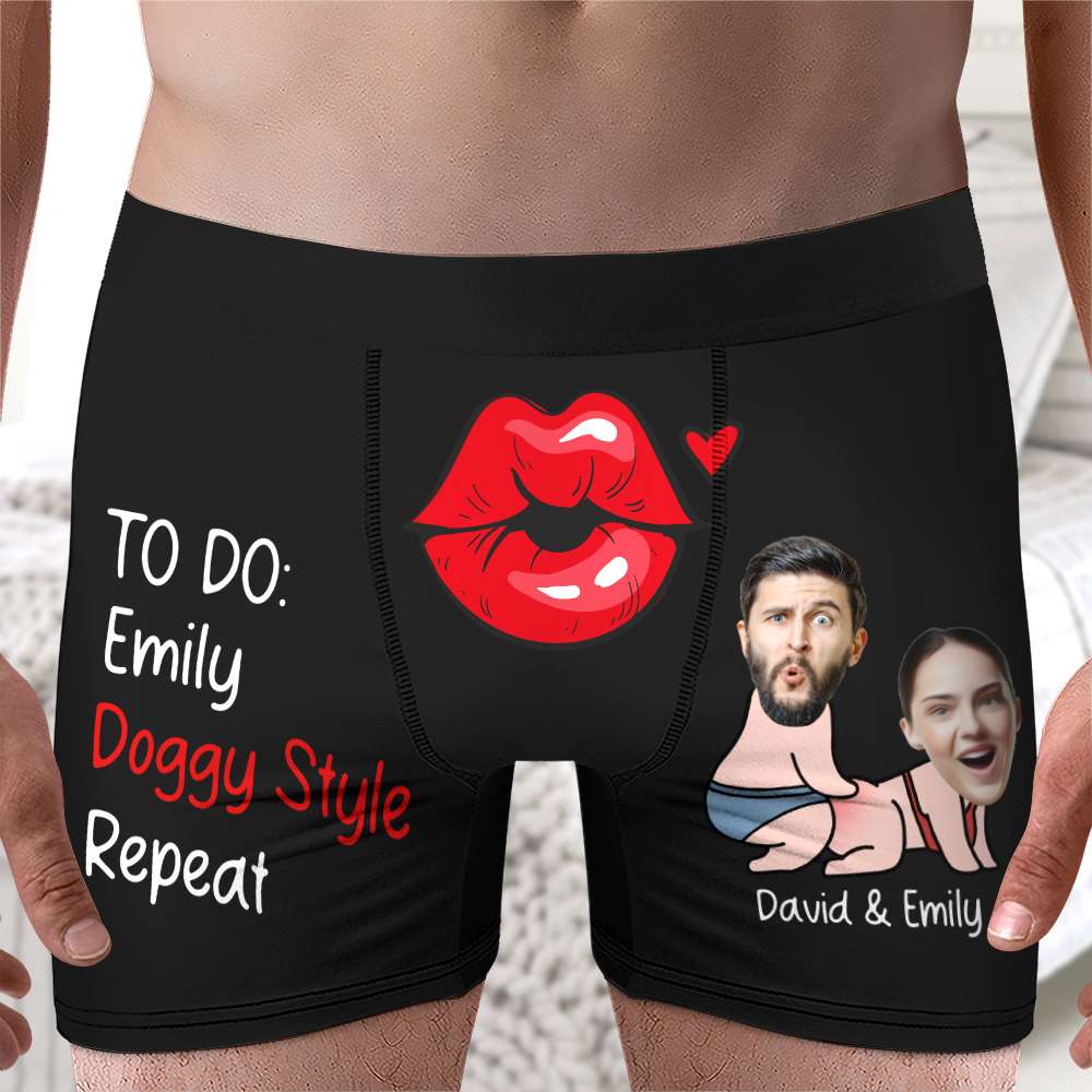Custom Photo Gifts For Men Boxers To Do - Boxers & Briefs - GoDuckee