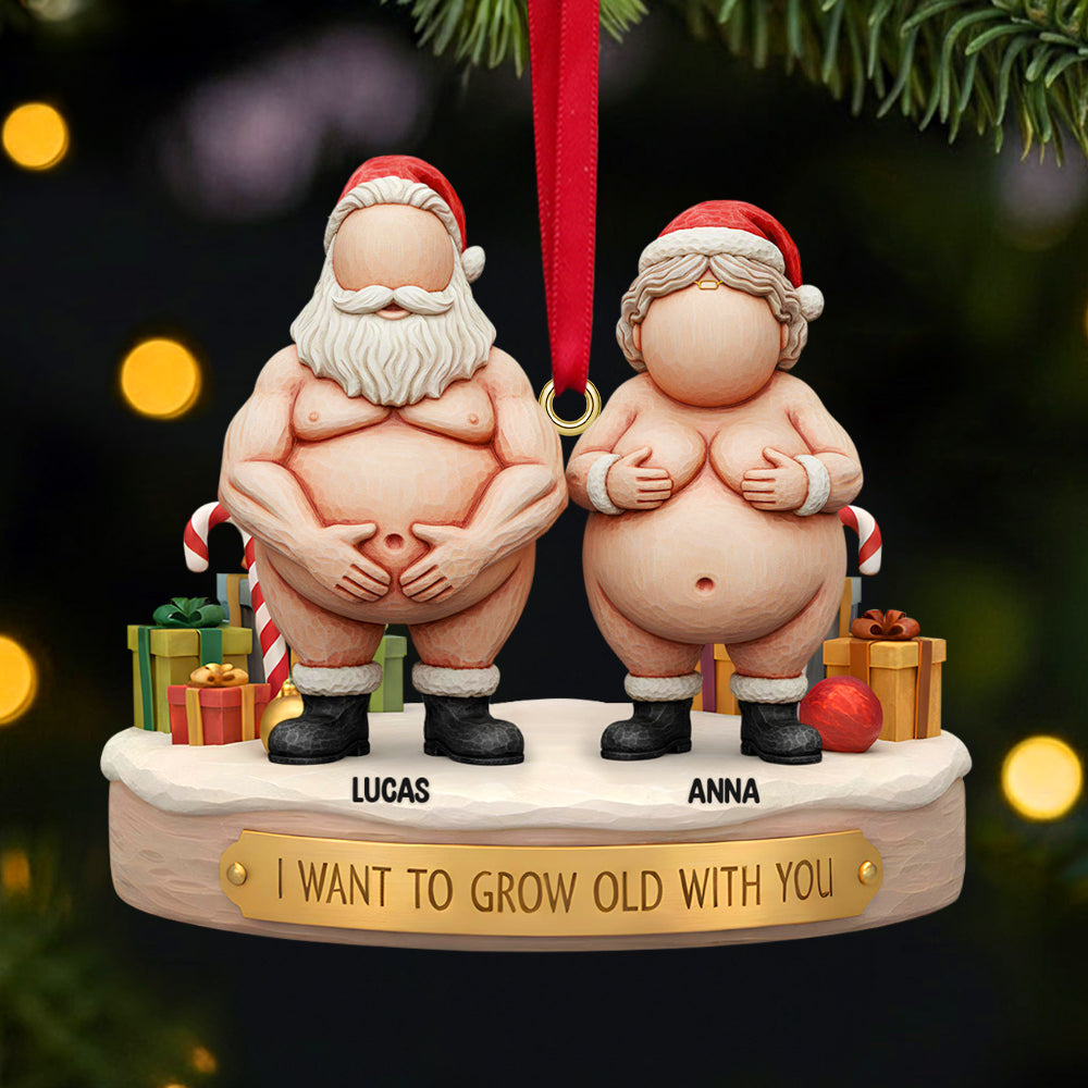 Funny Old Couple Christmas Ornament Personalized Gifts 06ohtn211125 - Ornament - GoDuckee