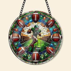 Personalized Gifts For Football Lovers Suncatcher Ornament 104acxx270824-Homacus