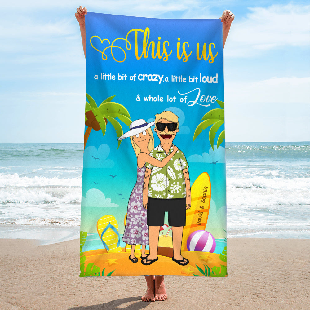 Personalized Gifts For Couple Beach Towel This Is Us 02XQDT240125HG - Beach Towel - GoDuckee