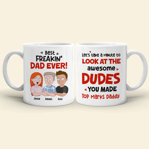 Best Freakin' Dad Ever Personalized Coffee Mug DR-WHM-03QHHN180423HH - Coffee Mug - GoDuckee