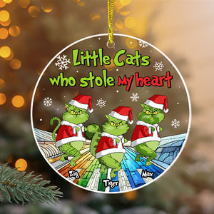 Personalized Gifts For Cat Lovers Christmas Ornament 05tgtn230924 Little Cats Who Stole My Heart - Ornament - GoDuckee