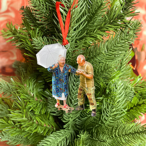 Custom Photo Gifts for Old Couple Ornament 129acvp140924 - Ornament - GoDuckee