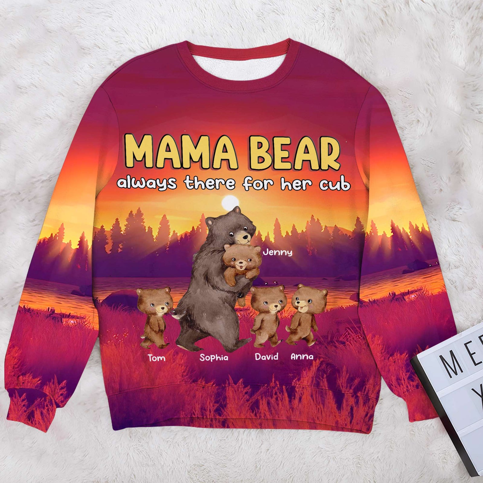 Personalized Gifts For Mom Shirt Mother's Day Mama Bear 04OHMH180325 - AOP Products - GoDuckee