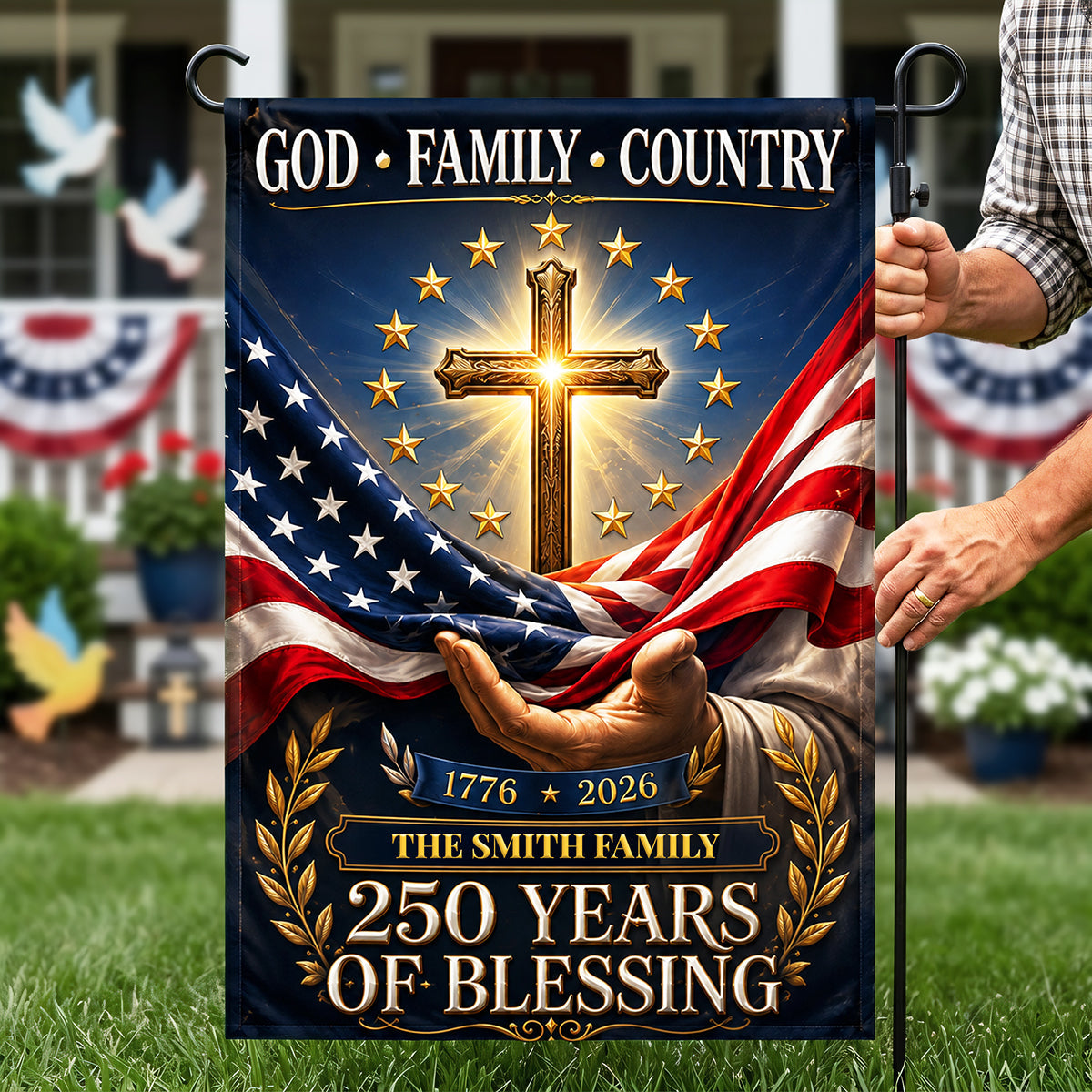 Celebrate America 250th Anniversary Garden Flag - Personalized Gifts For Family 03tota100626 - Garden Flag - GoDuckee